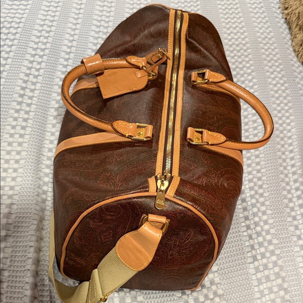 Elegant Brown and Tan Men's Bag
